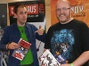 actor Nathan Head and Hellbound Media's Matt Warner promoting SlaughterHouse Farm 4 at Oldham Comic Con
